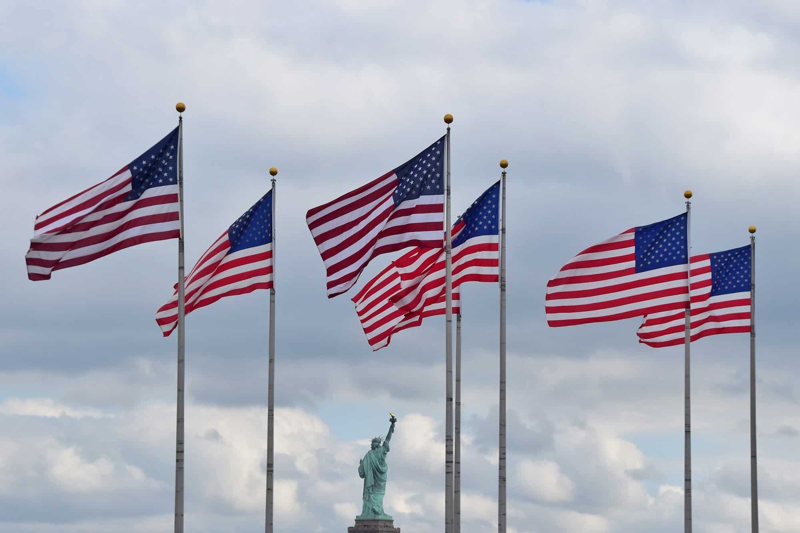 American flags